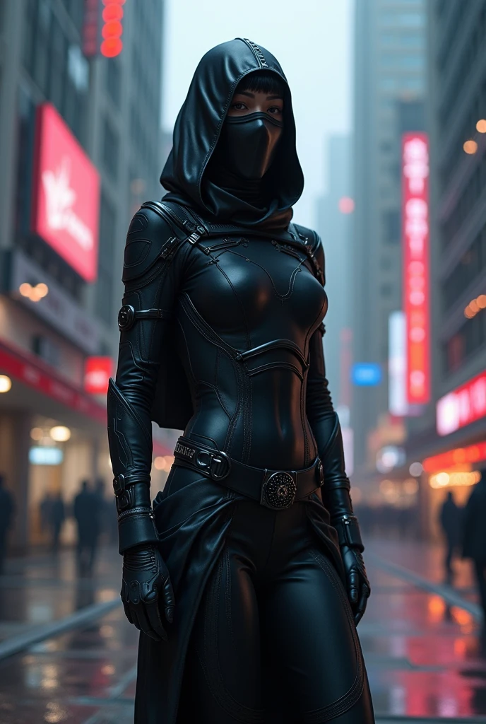Modernized Ninja in black