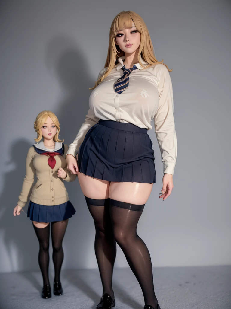 (There are two:1.8)、((２Sisters of man))、8k,High resolution,japanese women,(There are two:1.8)、((２Sisters of man))、( ???? girl in black stockings and 2 big breasted girl milked), black stockings must be worn、 (masterpiece:1.4), (8k, realist, of the highest quality: 1.8), beautiful face, (realist face), (blonde shortcut:1.3), realistic eyes, very beautiful eyes, Ultra-High resolution, Super realist, Very detailed, golden ratio, Beautiful, Beautiful female teacher, High school girl wearing summer clothes, surreal schoolgirl, Navy Blue High Waist Micro Mini Skirt, (black stockings)、full body portrait, thin arms, (???????????)、(His uniform shirt is open., expose your bra)、narrow waist、(girl with thick, wide thighs and muscular legs)、(Two tall high school girls with model figures.:1.8)、(Standing in front of this), full body photography、(wide thighs, very long legs), high heel loafersを履いています、Pleated micro mini skirt, Milk splashed on uniform., ( black stocking )、high heel loafers, full body portrait, thin arms, (???????????)、black bag、 High school girl wearing JK uniform, surreal schoolgirl, Pleated micro mini skirt, Milk splashed on uniform.、black stockingsにミルクぶっかけ 、high heel loafers, full body portrait, thin arms, ???????????、 wide thighs、long legs, (A large amount of ????? leaks from his ??????.)
