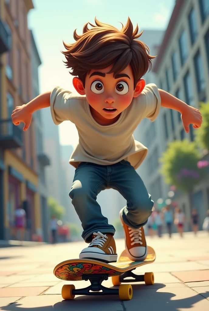 Boy on a skateboard