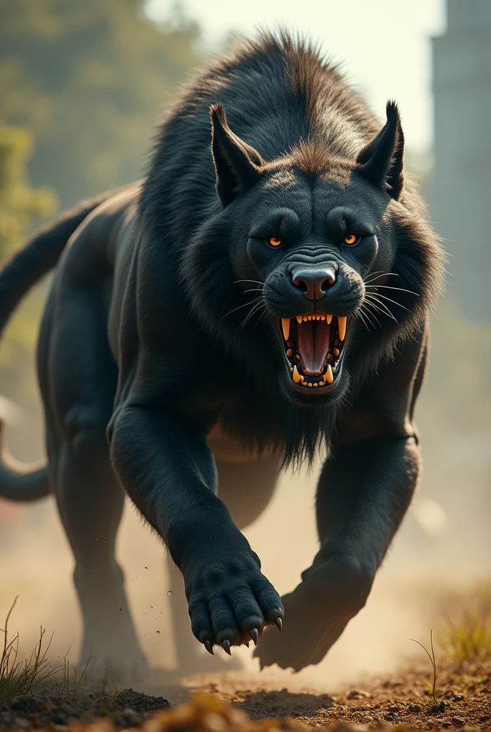 stunning beast, photo in 8k, in action, cinematic.
