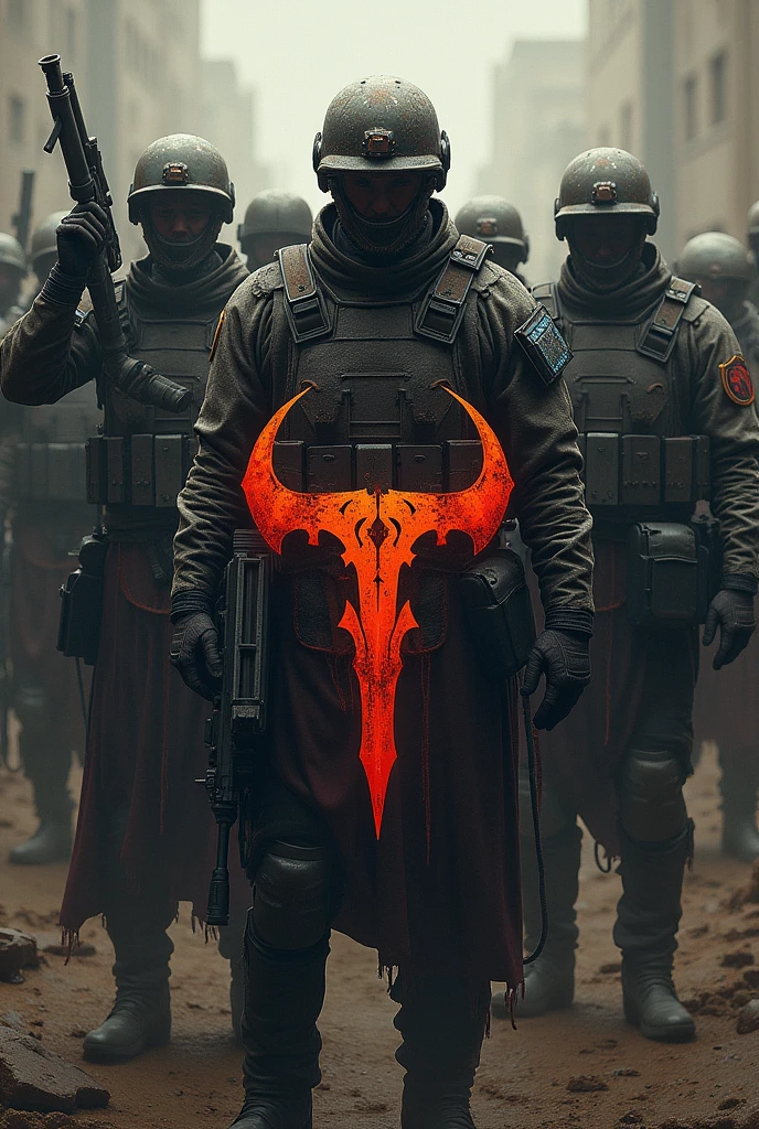 art with soldiers with weapons and the logo "TORMENTAX" in the middle