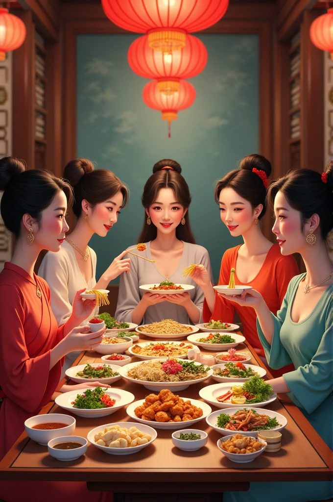 Asian girls eat a lot.
