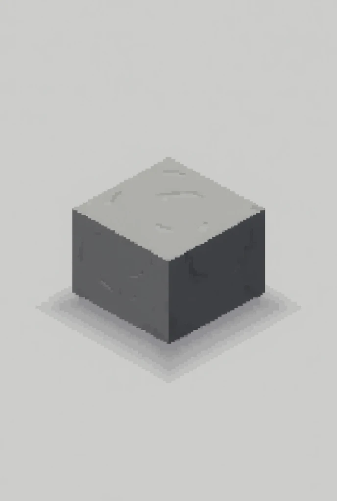 a videogame sprite, IN 2D, of a single brick, black and white