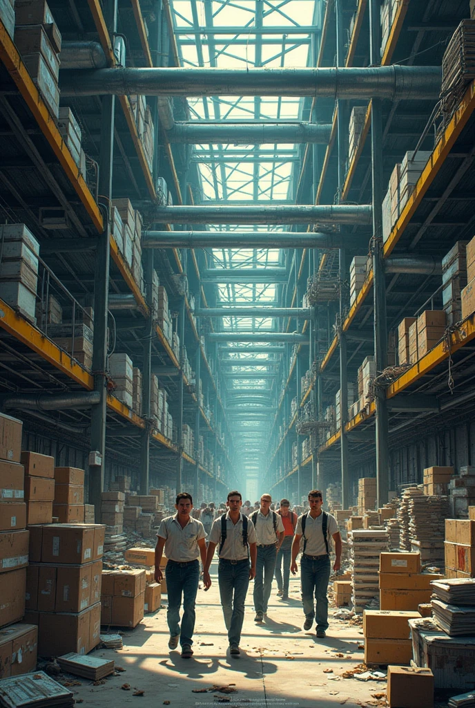 Production plant with organizational problems