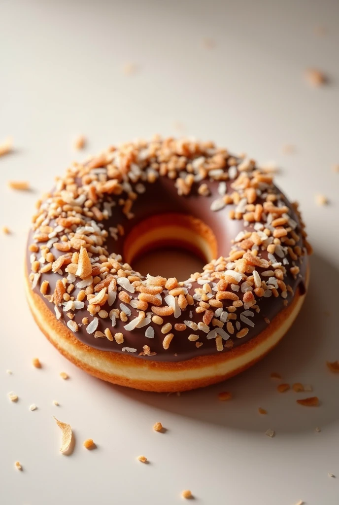 coconut donut with nescau
