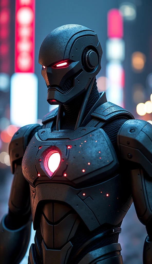 {
"subject": "Lex Luthor in his war armor, with emphasis on the chest and head area",
"type": "photorealistic image",
"environment": "futuristic cityscape at night, with neon lights reflecting off the armor",
"art_style": "hyper-realistic",
"inspirations": "Greg Rutkowski, Beeple, Simon Stålenhag",
"camera": "Canon EOS R5",
"lens": "Canon RF 85mm F1.2L",
"shot": "medium close-up shot, focused from chest to head",
"render_details": "{crisp details, ultra-high-definition, ray tracing}",
"lighting": "cinematic lighting, with strong contrast between shadows and highlights",
"filters": "HDR filter, slight bloom effect",
"resolution": "8K resolution"
}