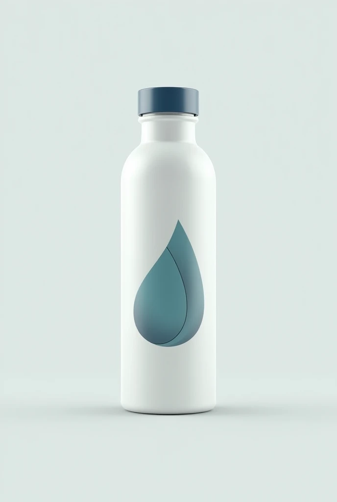 Make a logo on a water bottle as minimalist as possible without words