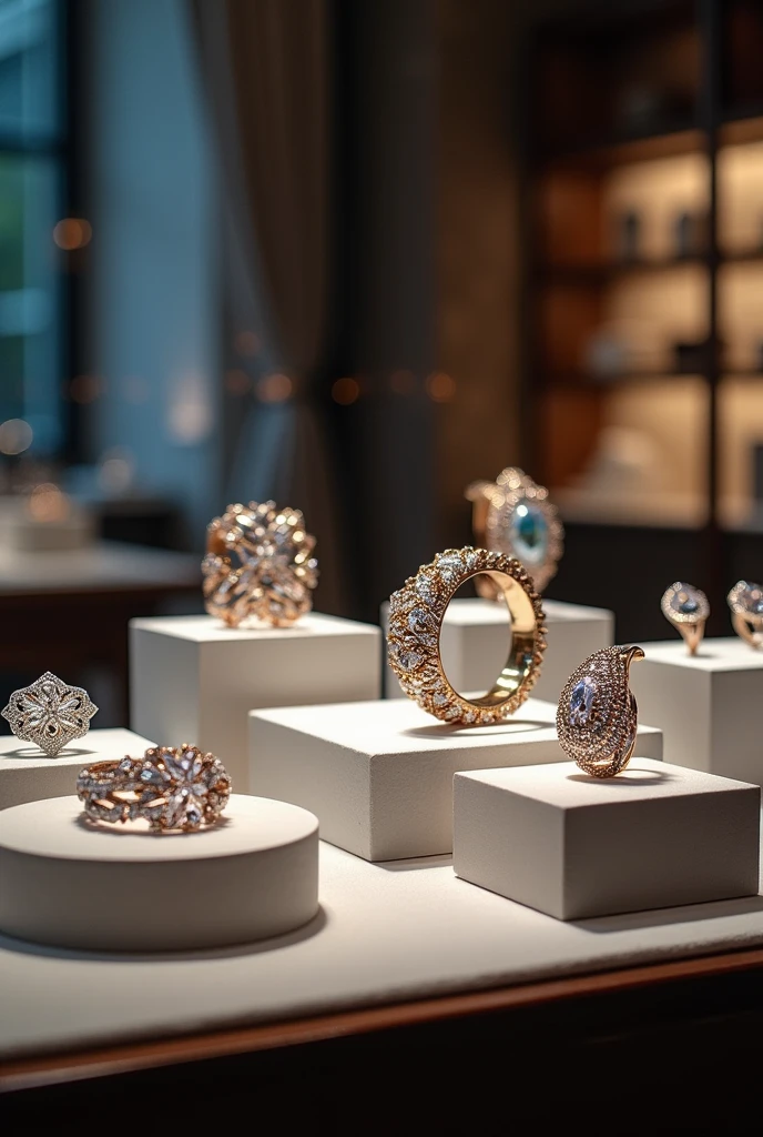 Make a nice presentation with jewelry and very pretty and eye-catching