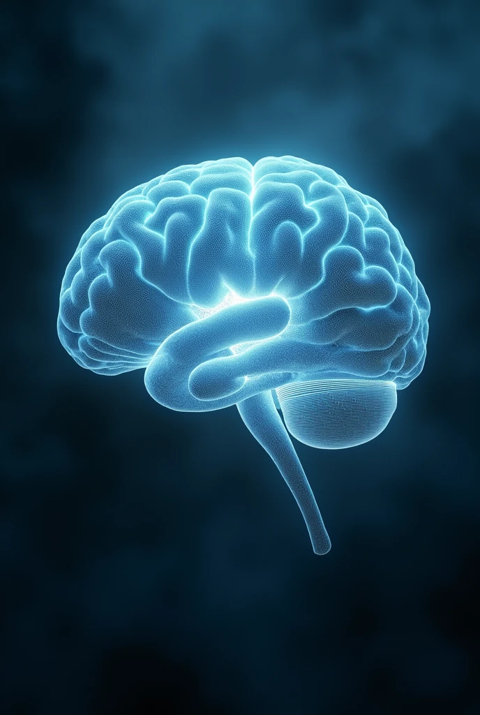 makes a brain glowing around 