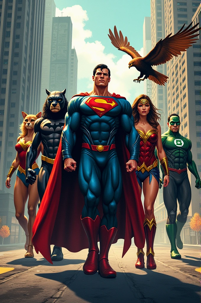 Dc comics heroes as animals