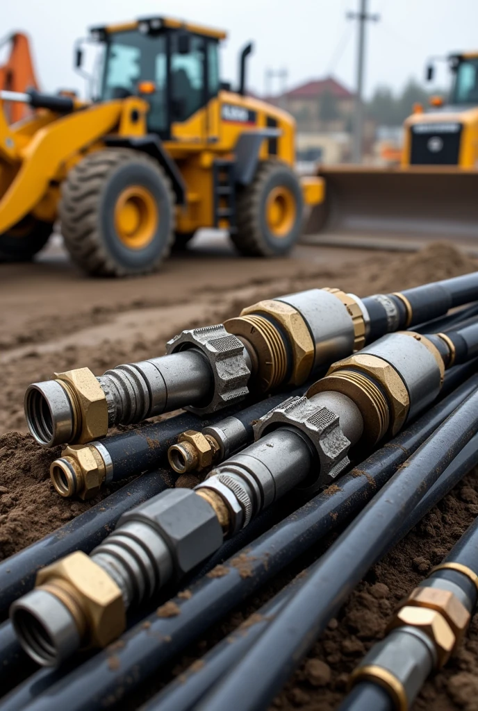 hydraulic hoses and connections and loaders