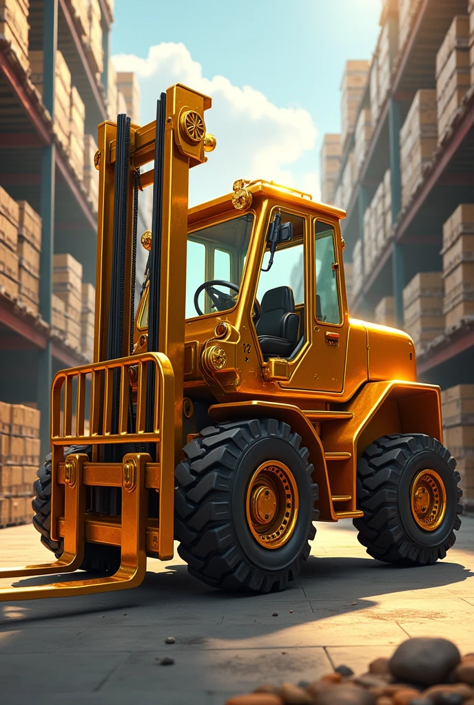 Gold Forklift
