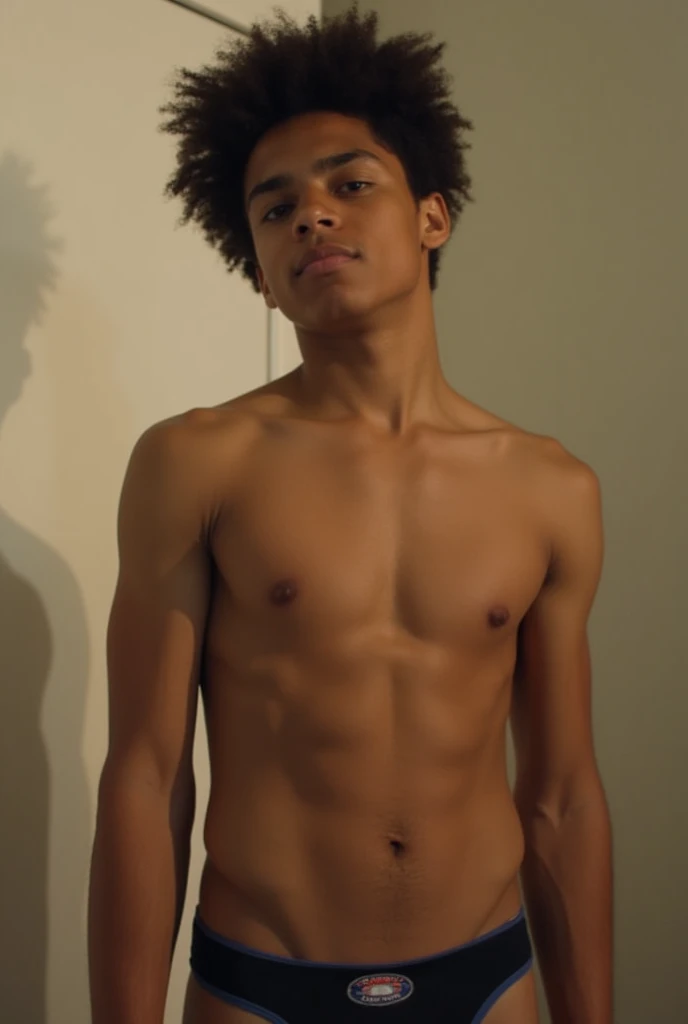 Tristan Wilds age 16 wearing tight jockstrap. 