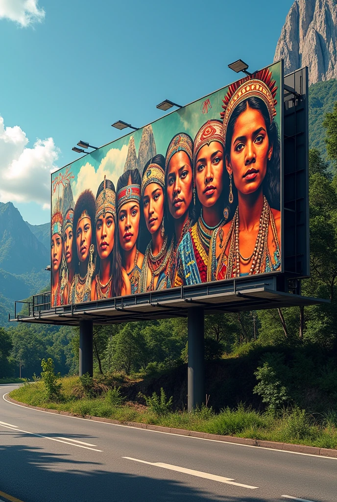 Billboard of indigenous communities