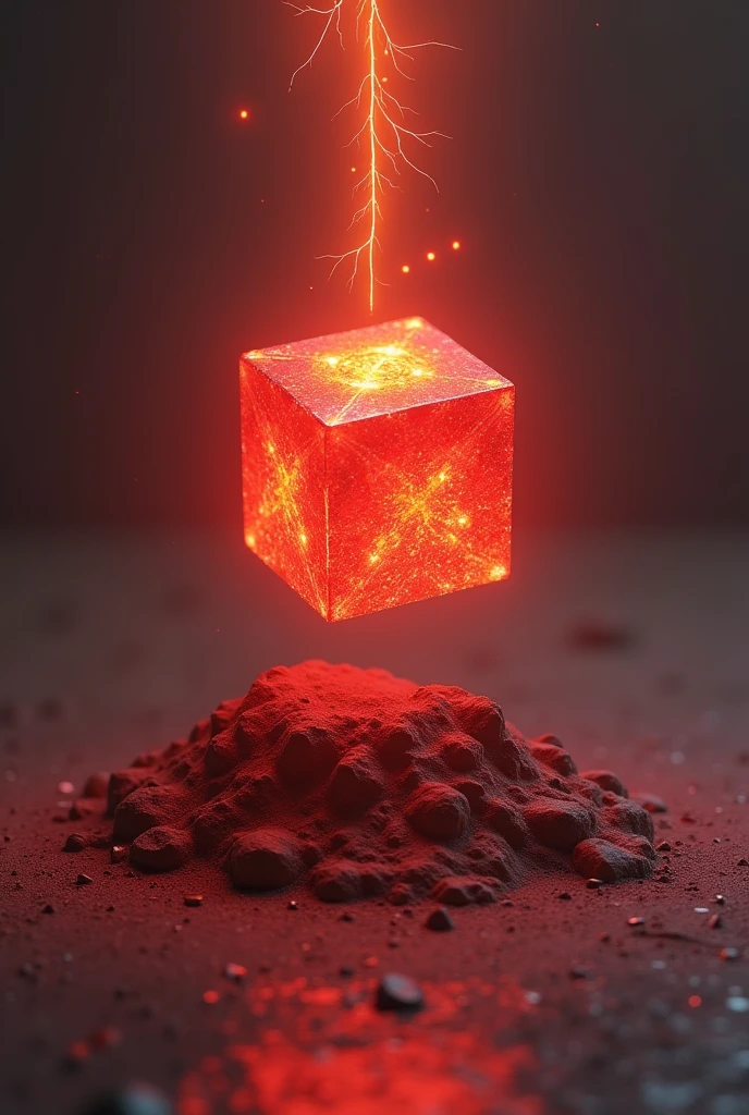 Muladhara chakra red cube at base of spine, Stability, root, Security