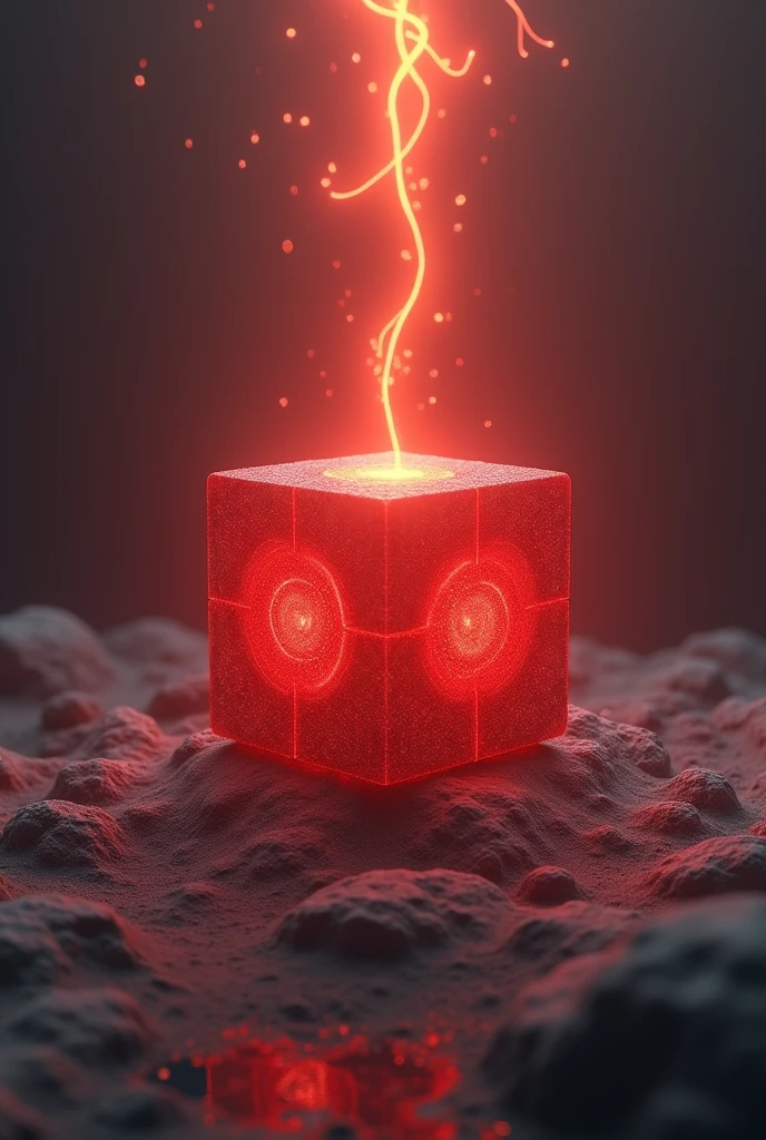 Muladhara chakra red cube at base of spine, Stability, root, Security 