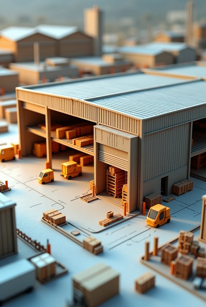 Building a warehouse model involves careful planning and attention to detail to accurately represent the space and functionality of a real warehouse.