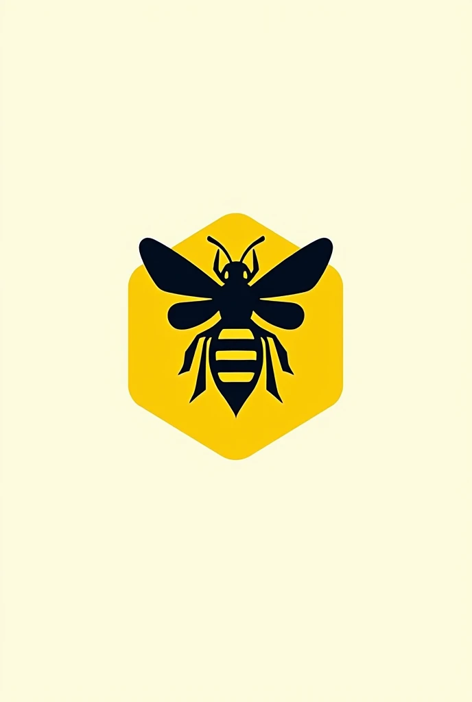 create a logo with a bee on it with the name yellow team