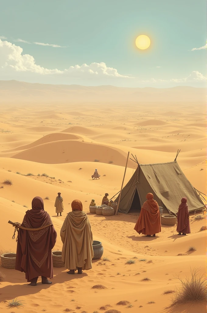 The Arab people of ancient times numbered around 300 people, who were in the desert