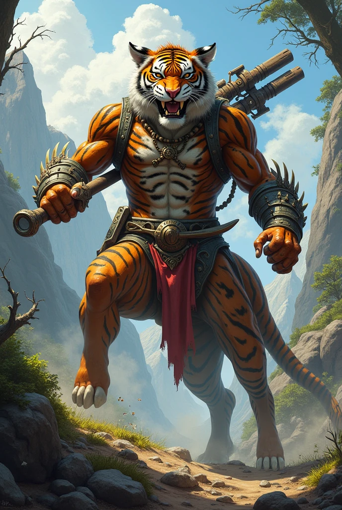AN ARMED TIGER CENTAUR