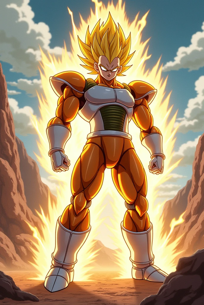 Robot that turns into super sayajin