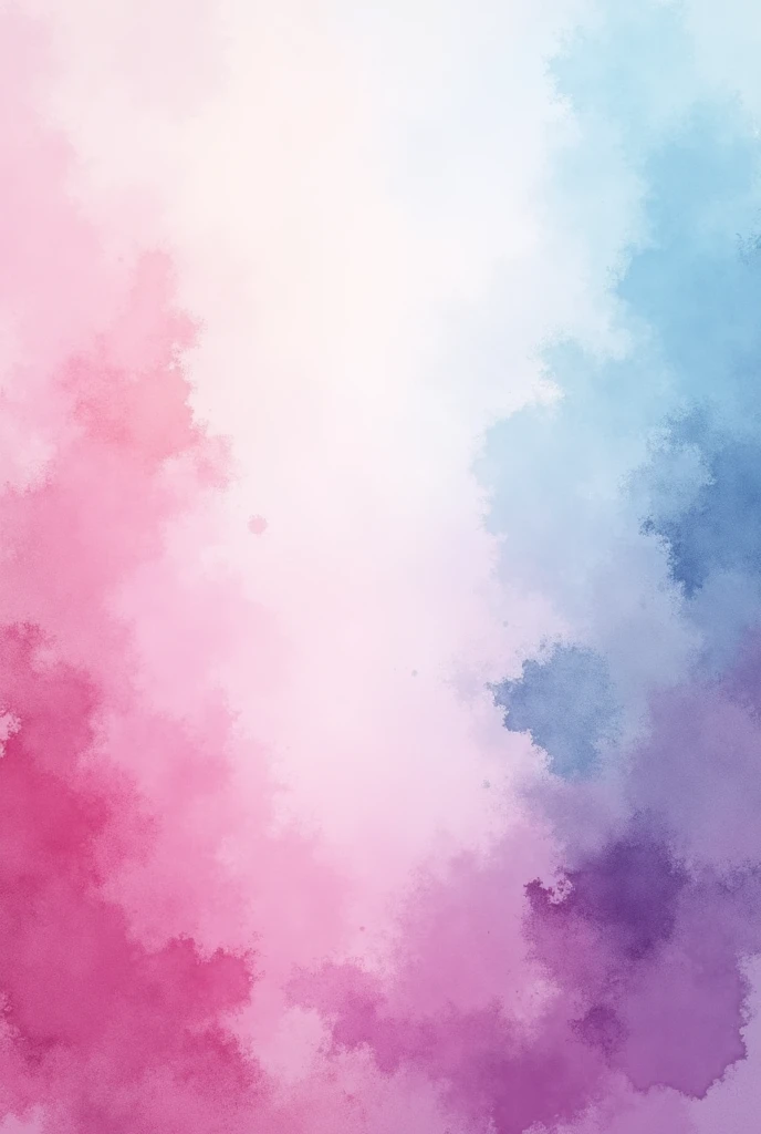 Warm watercolor background with fuchsia pink and light blue