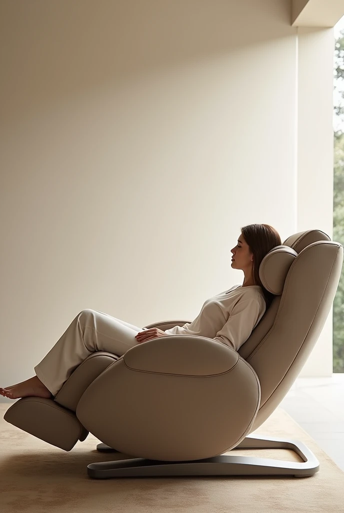 Relaxation Chair with Reclining**: Allows you to recline and offers ergonomic support, with some models including massage and heating functions for better relaxation.
with a person