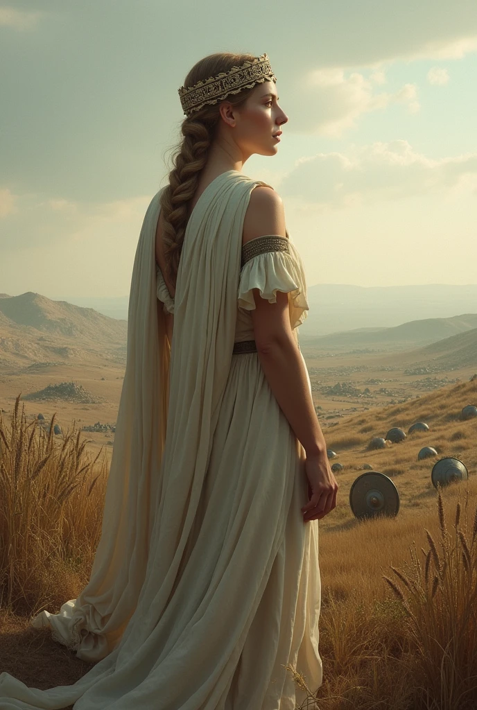 Demeter , looking towards the horizon, ON A BATTLEFIELD 