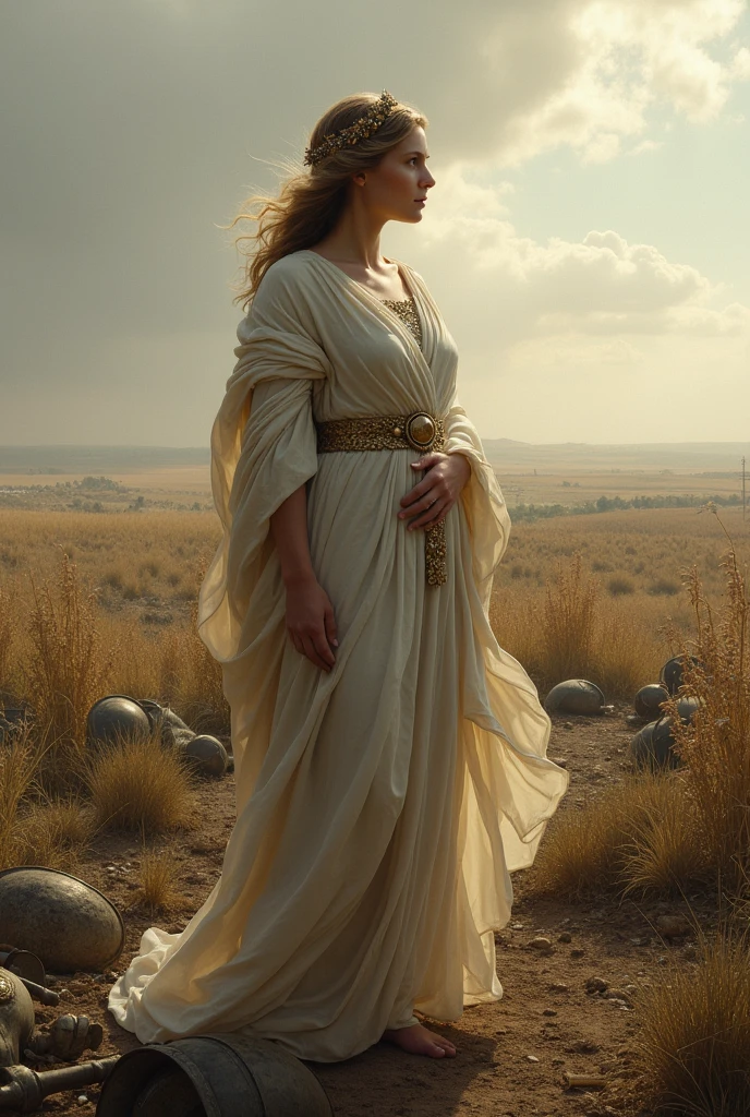 Demeter , looking towards the horizon, ON A BATTLEFIELD 