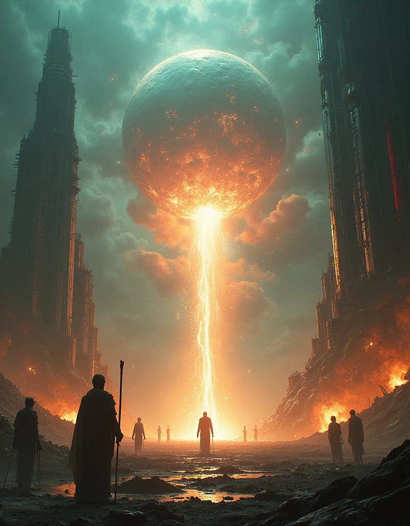 (Highest quality,4K,High resolution,masterpiece:1.2),Very detailed,The Destruction of the World、Human Instrumentality Project