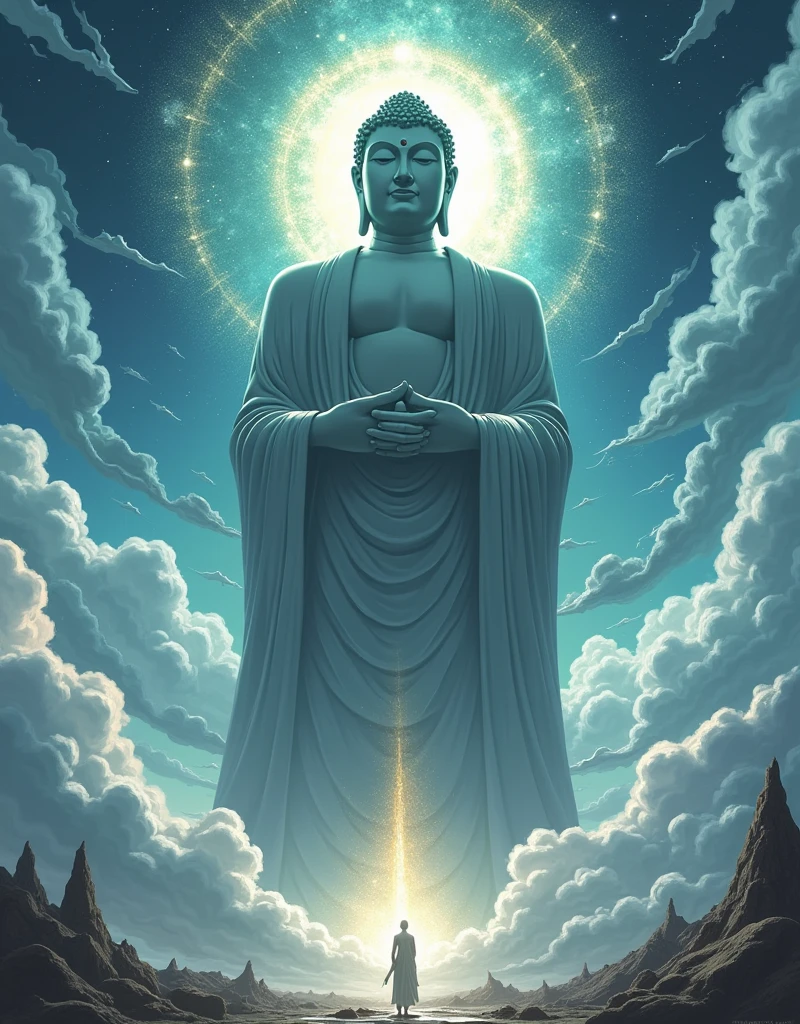 (Highest quality,4K,High resolution,masterpiece:1.2),Very detailed,Human Instrumentality Project、Super Giant Buddha