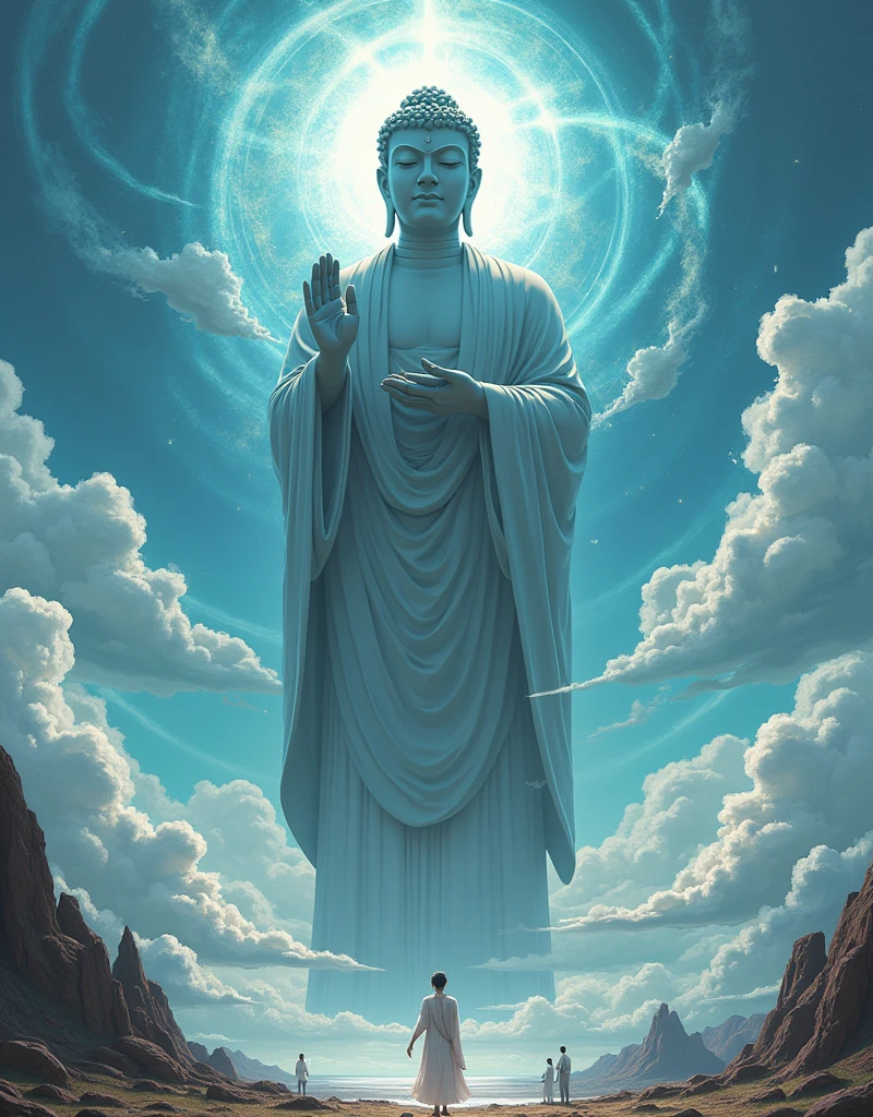 (Highest quality,4K,High resolution,masterpiece:1.2),Very detailed,Human Instrumentality Project、Super Giant Buddha