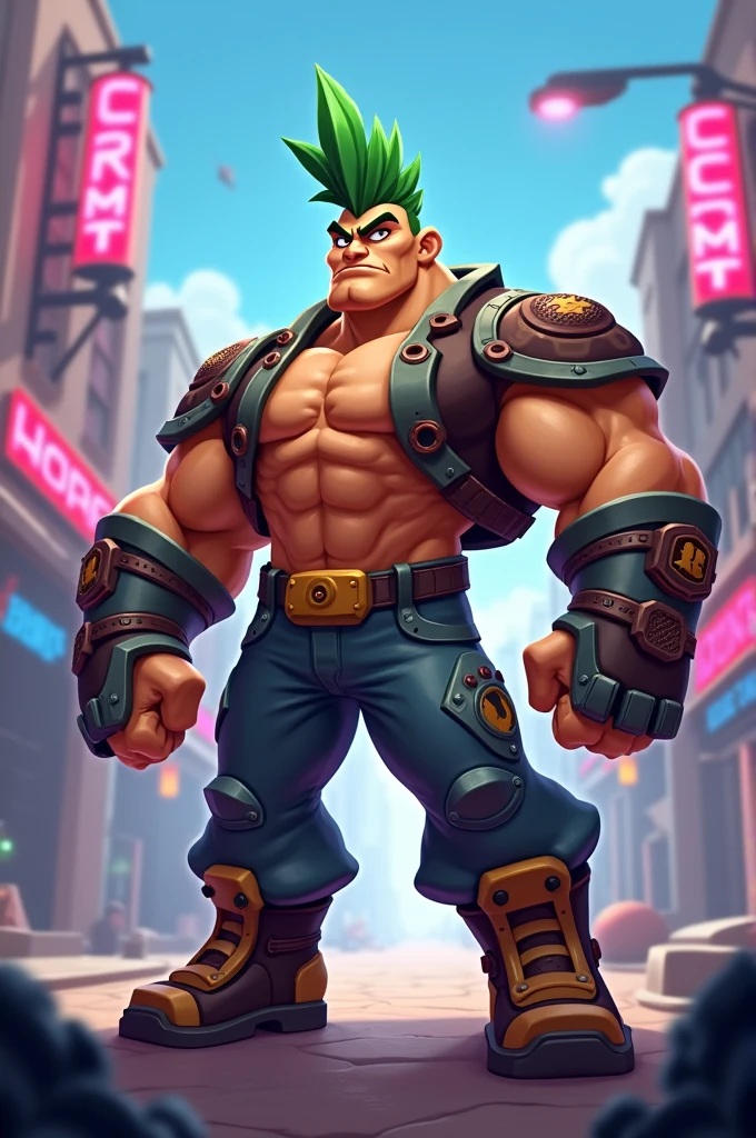 Genera una imagen de buzz de brawl stars