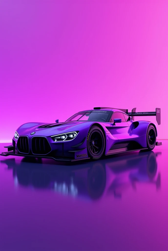 BMW M racing purple background in purple too