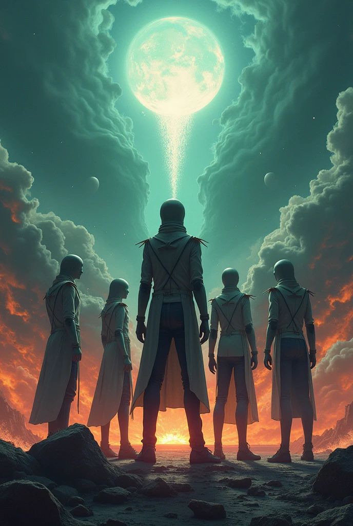 (Highest quality,4K,High resolution,masterpiece:1.2),Very detailed,The Destruction of the World、Human Instrumentality Project、Ginkgo BOYZ