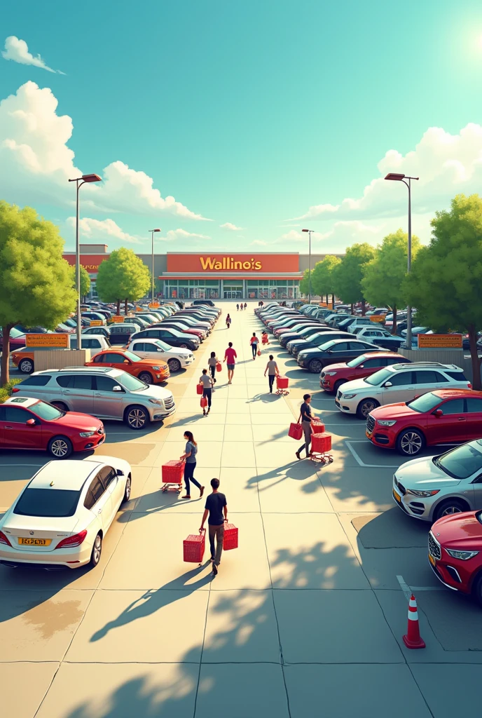 supermarket car