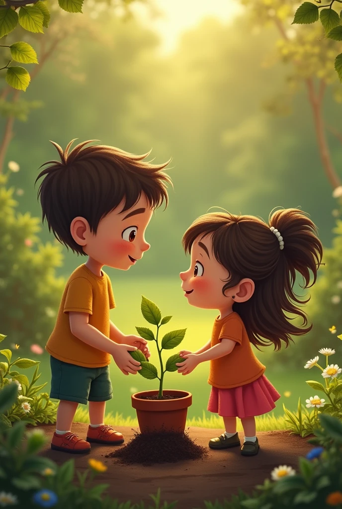 Once upon a time there was a father and a daughter named Anna.. One day, the father said: "Ana, let&#39;s do a challenge in the garden! I will plant a seed and you will take care of it every day."

Ana accepted with enthusiasm. each and every day, she watered the seed and watched it grow. After a week, the little plant had some small leaves, and Ana was very happy.

Her father praised her and said: "Ana, you know what you learned from this?"

Ana thought for a moment and replied: "I learned that, just like this plant, good things need care and patience to grow."

The father smiled and added: "Exactly, Ana. And just like with the plant, We must also take care of our relationships and always learn. Every little effort makes a big difference."

and since then, Ana and her father always remembered the lesson from the garden and applied the same care in their lives..

--- This story teaches about patience and care, reinforcing the importance of these qualities in personal growth and in the relationship between parents and children.