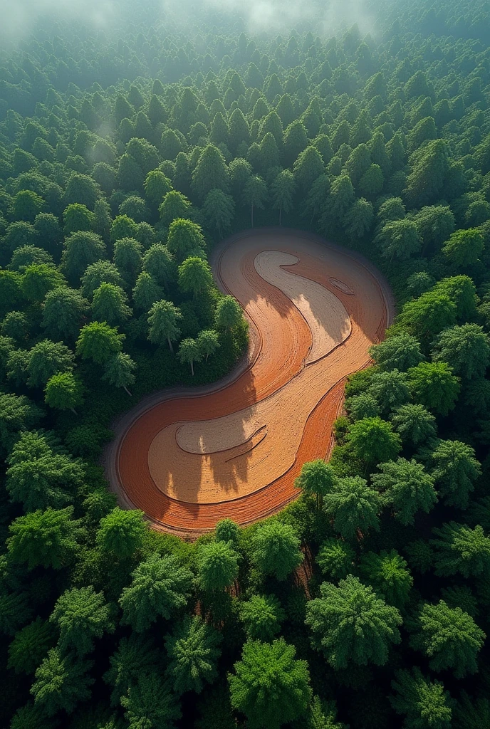 stomach-shaped deforestation