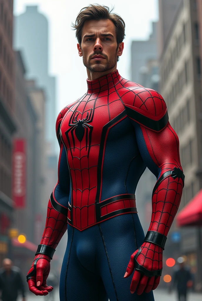 Spider-Man must be without a mask, damn HE IS WITHOUT A MASK, HE HAS PETER PARKER'S FACE