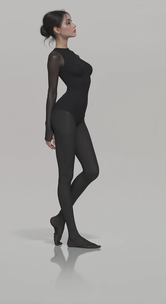Girl in black tights 