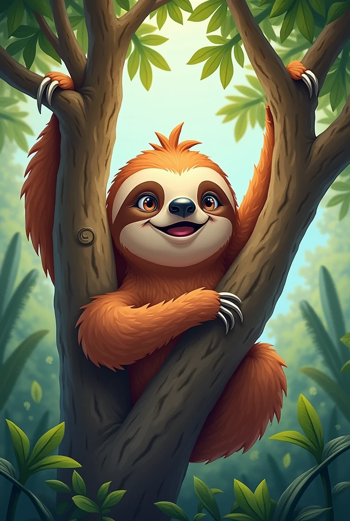A funny sloth