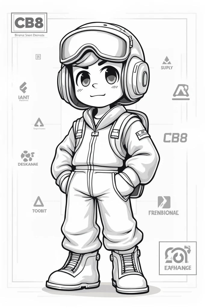 I would like to create a tracing drawing that contains the pilot Tommy dots, to success and cb8 which is a cryptocurrency the bsc network listed on bitmart, toobit and lbank