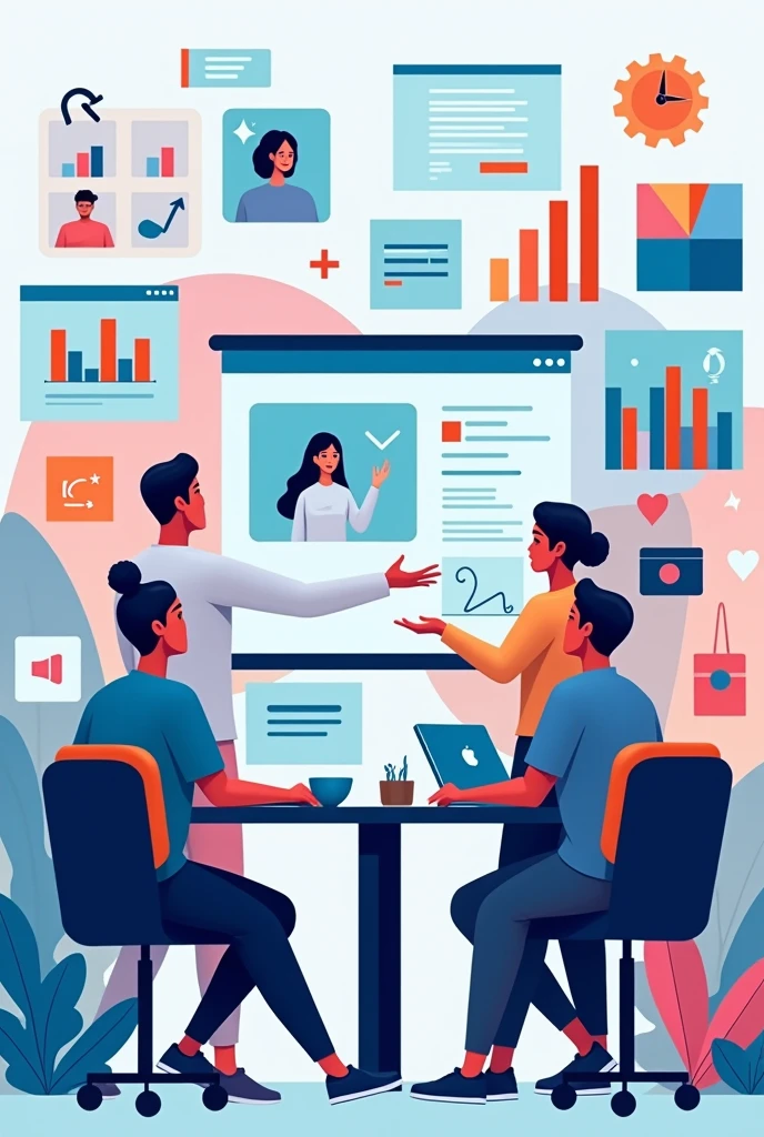 Create me a cover image for a virtual class on how to create a MOOC