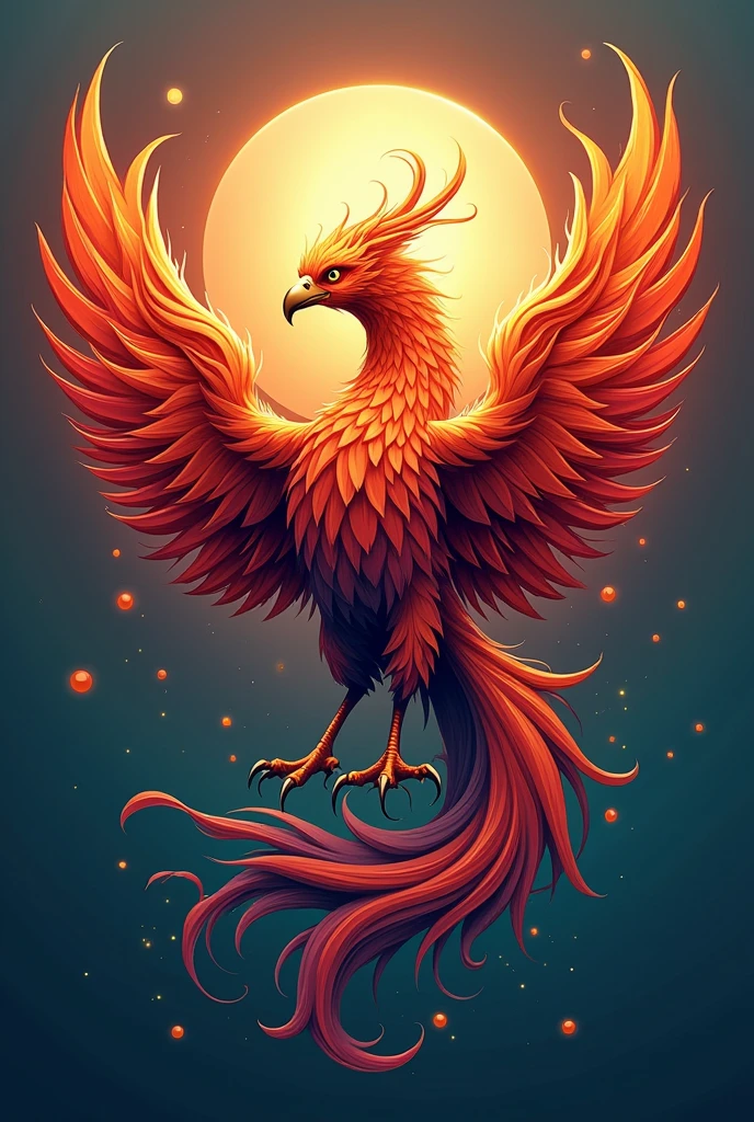 A logo with the phoenix that blends with the name Pulse and two colors in the letter, Give me the phoenix in the background and more realistic and stylish, give me ther color combination 
