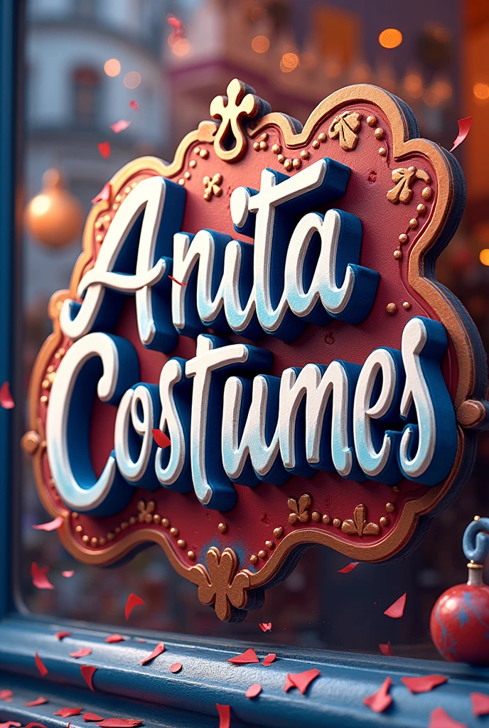 soon after "anita costumes"  in letters  
