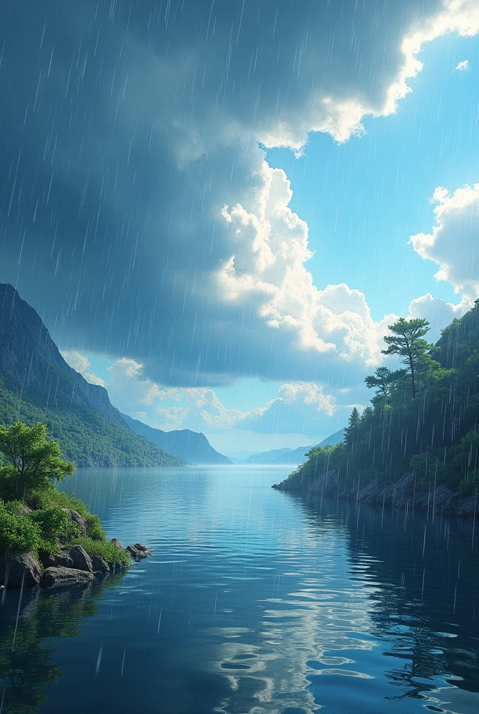 create an image that reflects the weather, realistically