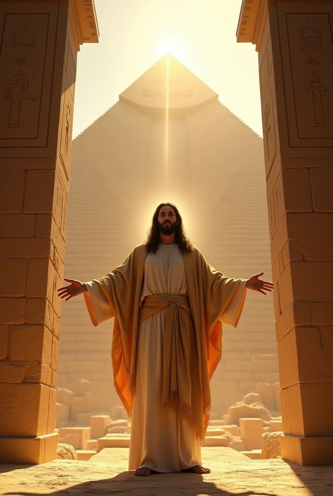 Jesus inside the pyramid of Egypt
