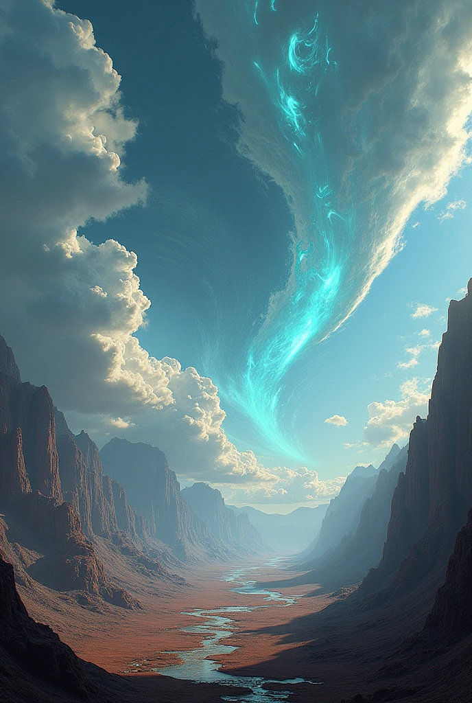 create an image that reflects the weather, realistically, that is from the planet