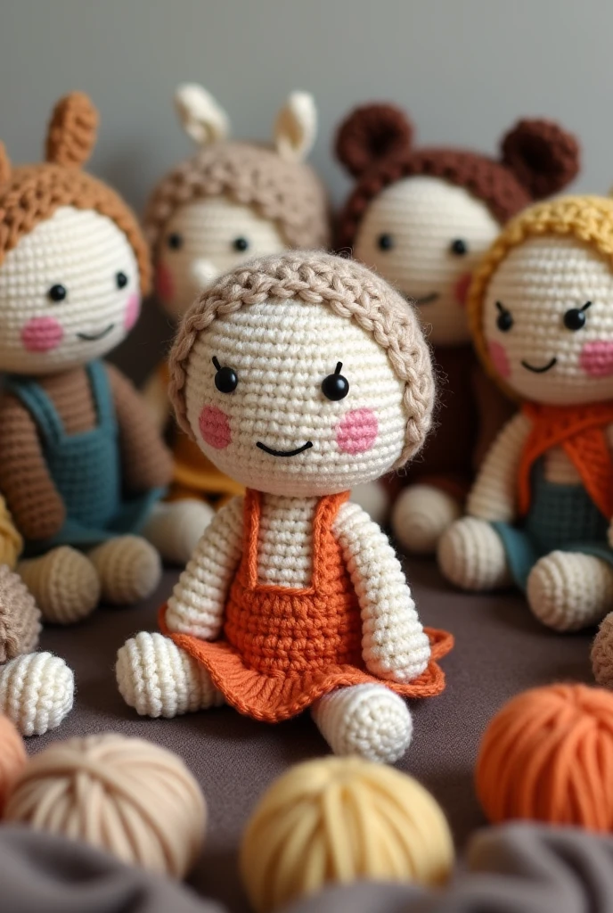 Crochet doll circle
