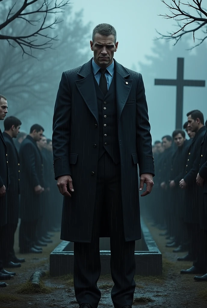 B.J Blazkowicz at a funeral